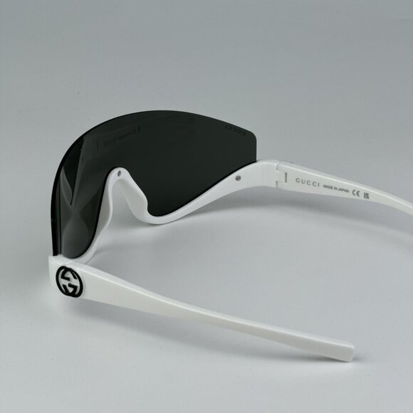 Gucci GG1650S 007 BRAND NEW Sunglasses White Grey Unisex Shield Mask - Picture 7 of 9